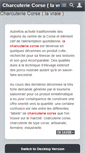 Mobile Screenshot of charcuterie-corse.fr