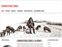 Tablet Screenshot of charcuterie-corse.fr